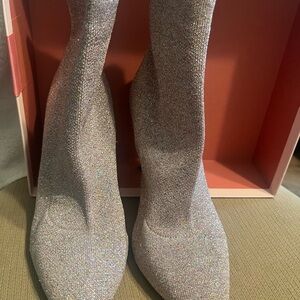 Elegant Silver Women's Boots